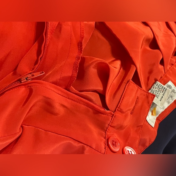 Liz Claiborne Skirt Size 6 Stunning Orange Color Beach Cruise Office Fun - Picture 11 of 13